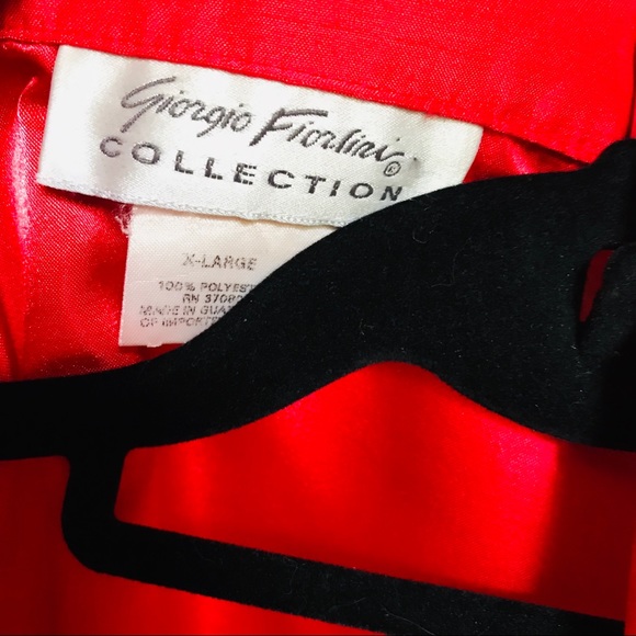 Vintage Red Sleeveless Button Front Knotted Blouse - Picture 7 of 8